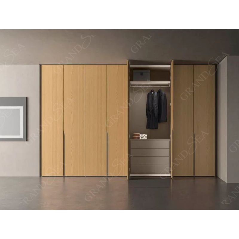 Custom door style simple design freestanding sliding door wardrobe clothes organizer closet large storage wardrobes