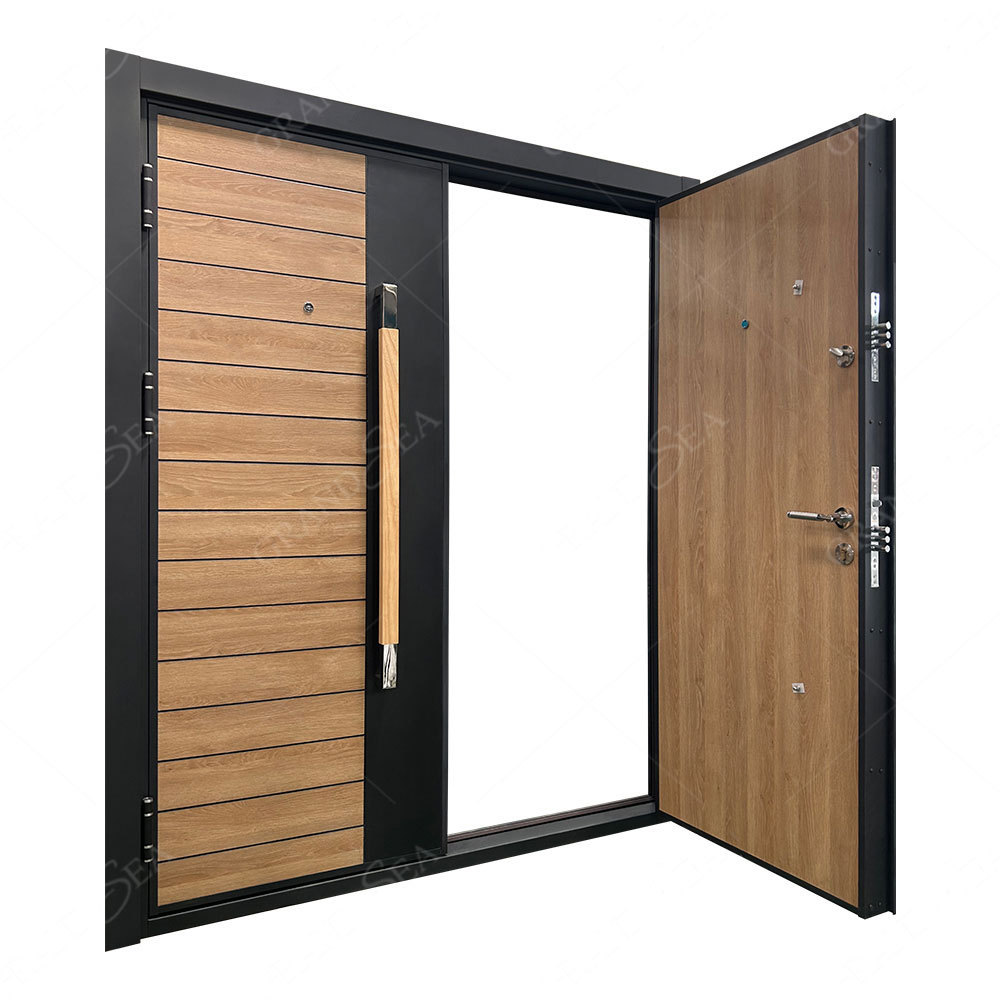 Grandsea Door Manufacturer Main Entrance Security Metal Turkish Style China Exterior Steel Double Doors