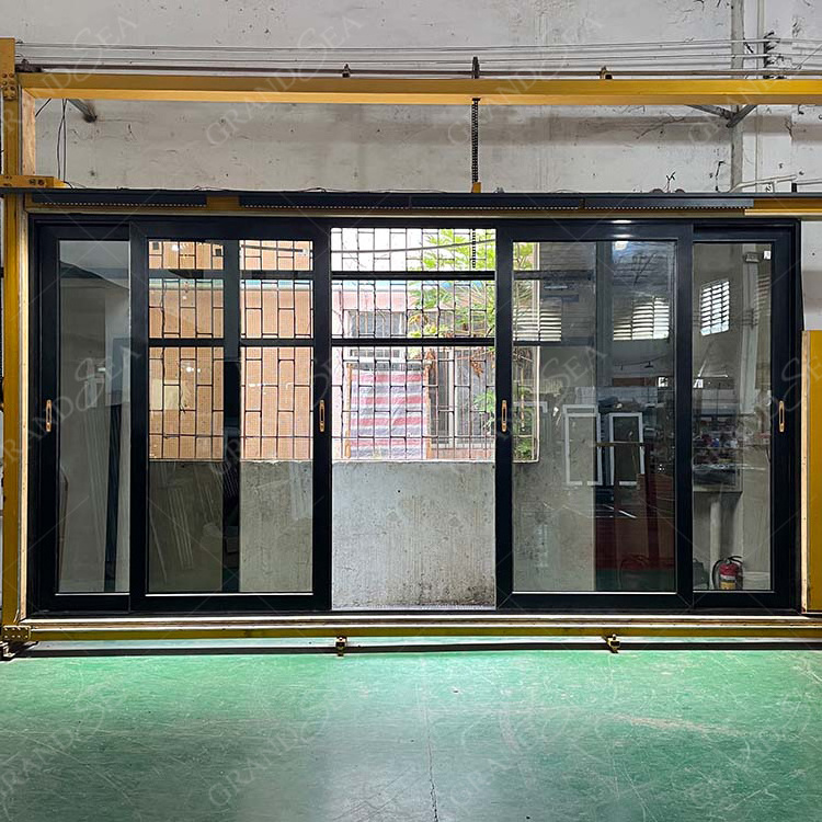 Professional manufacturer thermal break aluminum glass doors sliding door Philippines price house main door designs