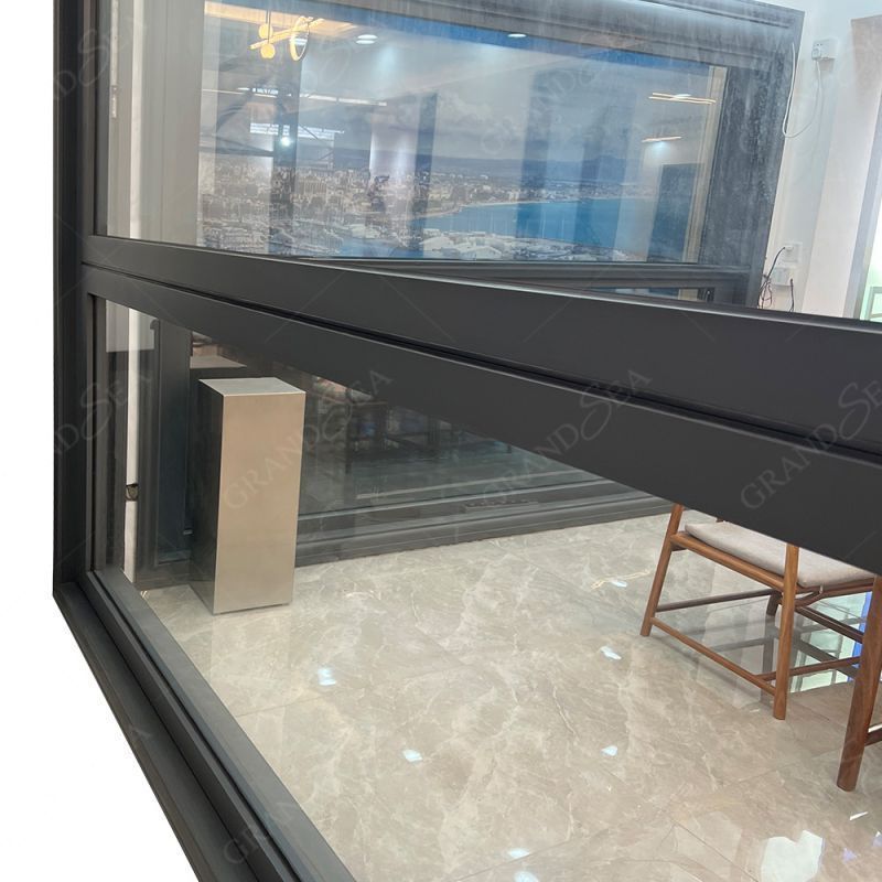 Grandsea Villa Storefront Customize Smart Electric Auto Sound Proof Aluminium Auto Bi Fold Windows For House