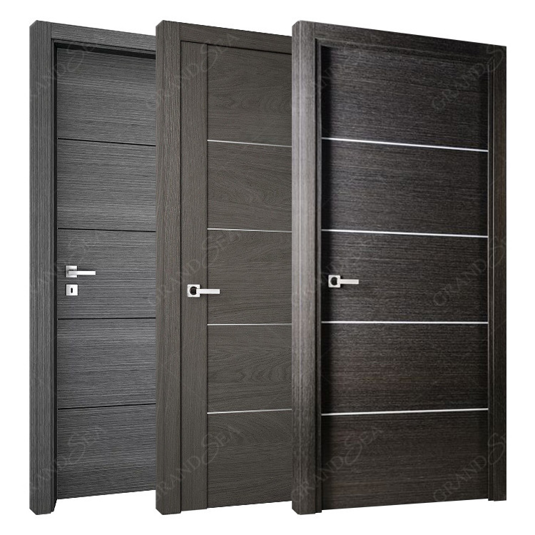 Latest Design Soundproof Wooden Doors Design Interior Door Solid Wooden PVC MDF doors