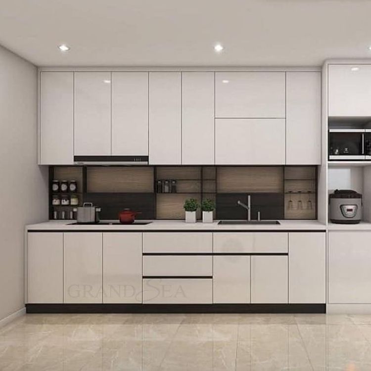 Wholesale modern kitchen design ready made cheap kitchen cabinets in china