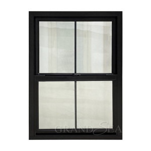 Large aluminium up down vertical sliding sash glass window with malaysia prices