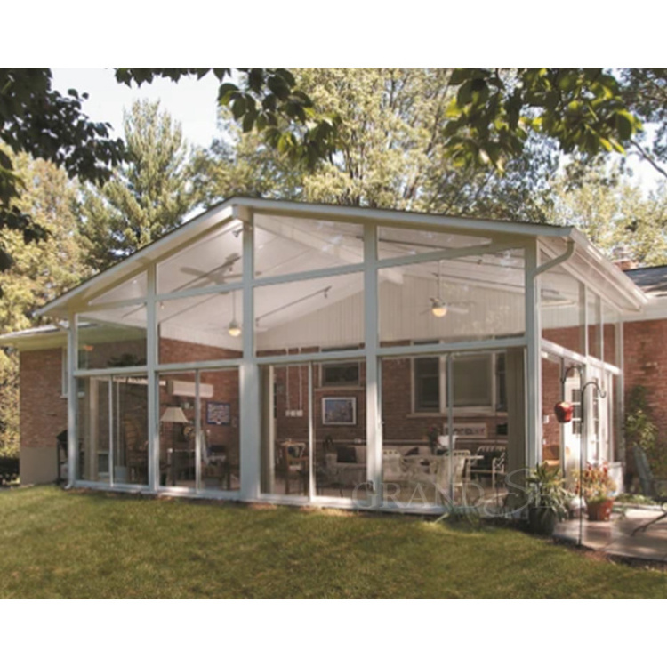 Slant Roof Winter Garden Sunroom Conservatory,Glass House 4 Season Outdoor Glass Room Sunroom Used Sunroom