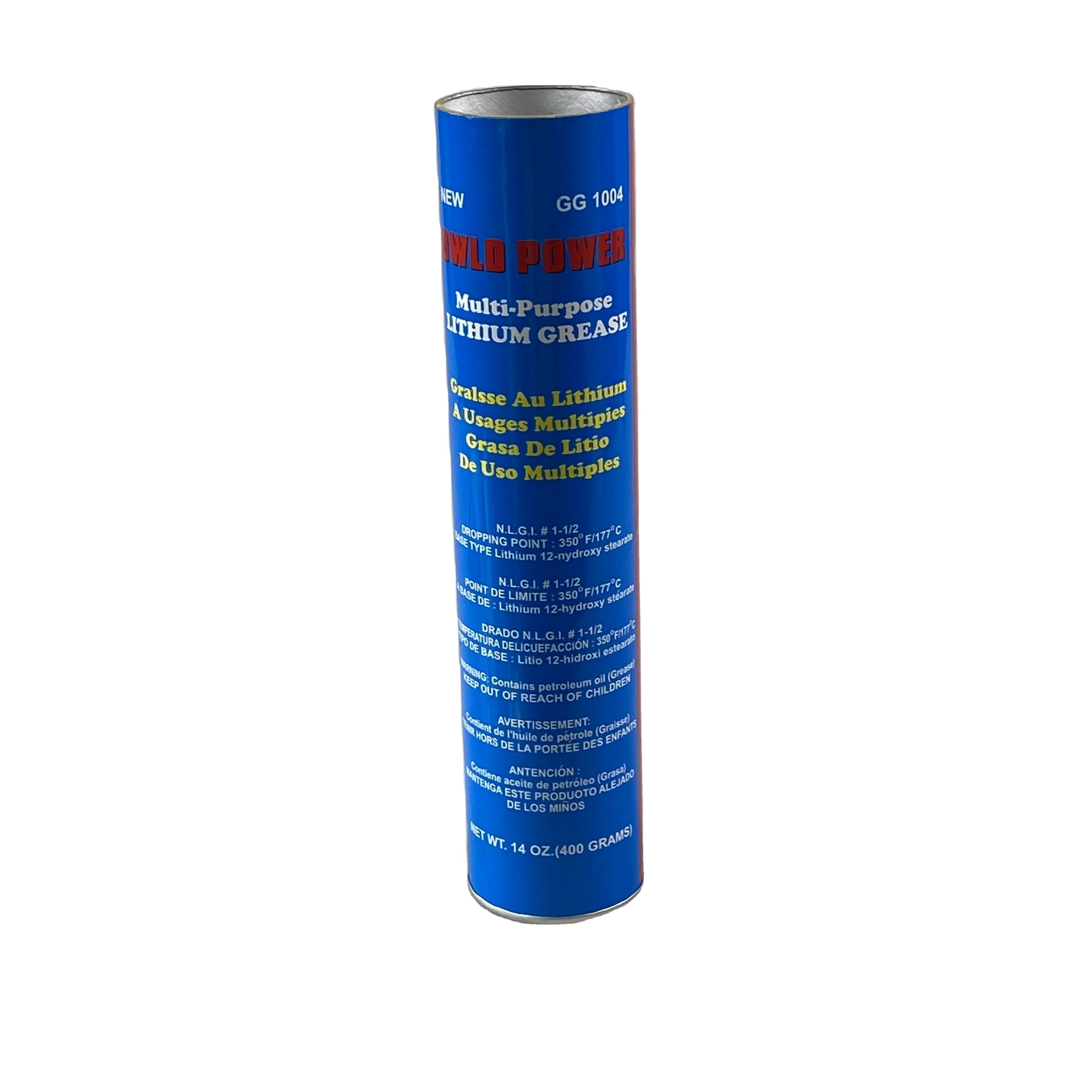 Popular 400g plastic tube cartridge high quality multipurpose MP3 lithium base lubricating grease