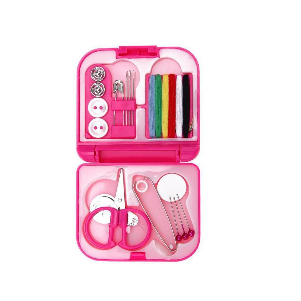 Portable Travel Sewing Set Kits Storage Box Needle Threads Scissor Thimble Buttons Pins Home Sewing Accessories Travel