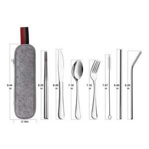 Crockery Dinnerware Sets Tableware Set Dinnerware Travel Camping Cutlery Set Plate Reusable Silverware With Metal And