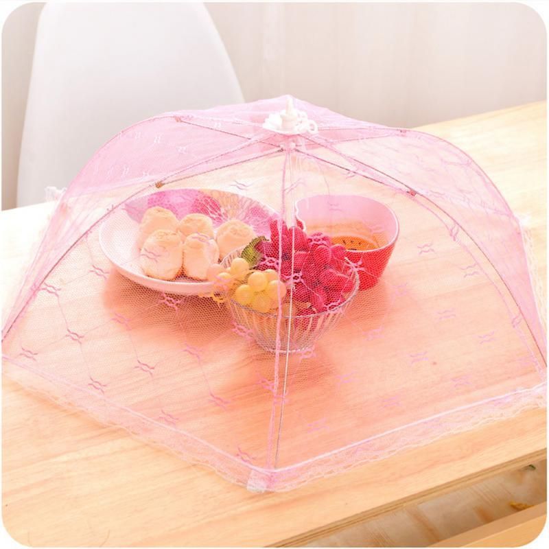 New arrival Hexagon gauze Food Covers Umbrella Style Anti Fly Mosquito Kitchen cooking Tools meal cover table mesh