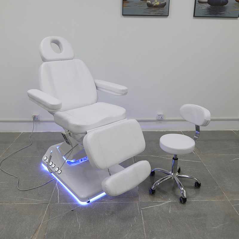 New design modern salon massage table 3 motor electric luxury body therapy spa treatment bed with foot control