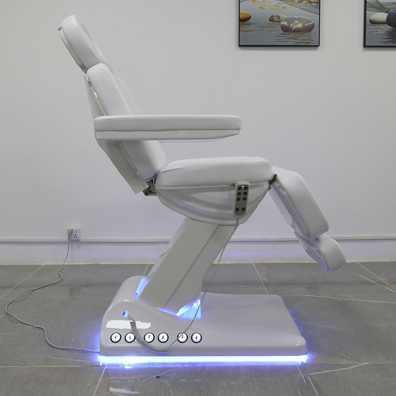 New design modern salon massage table 3 motor electric luxury body therapy spa treatment bed with foot control