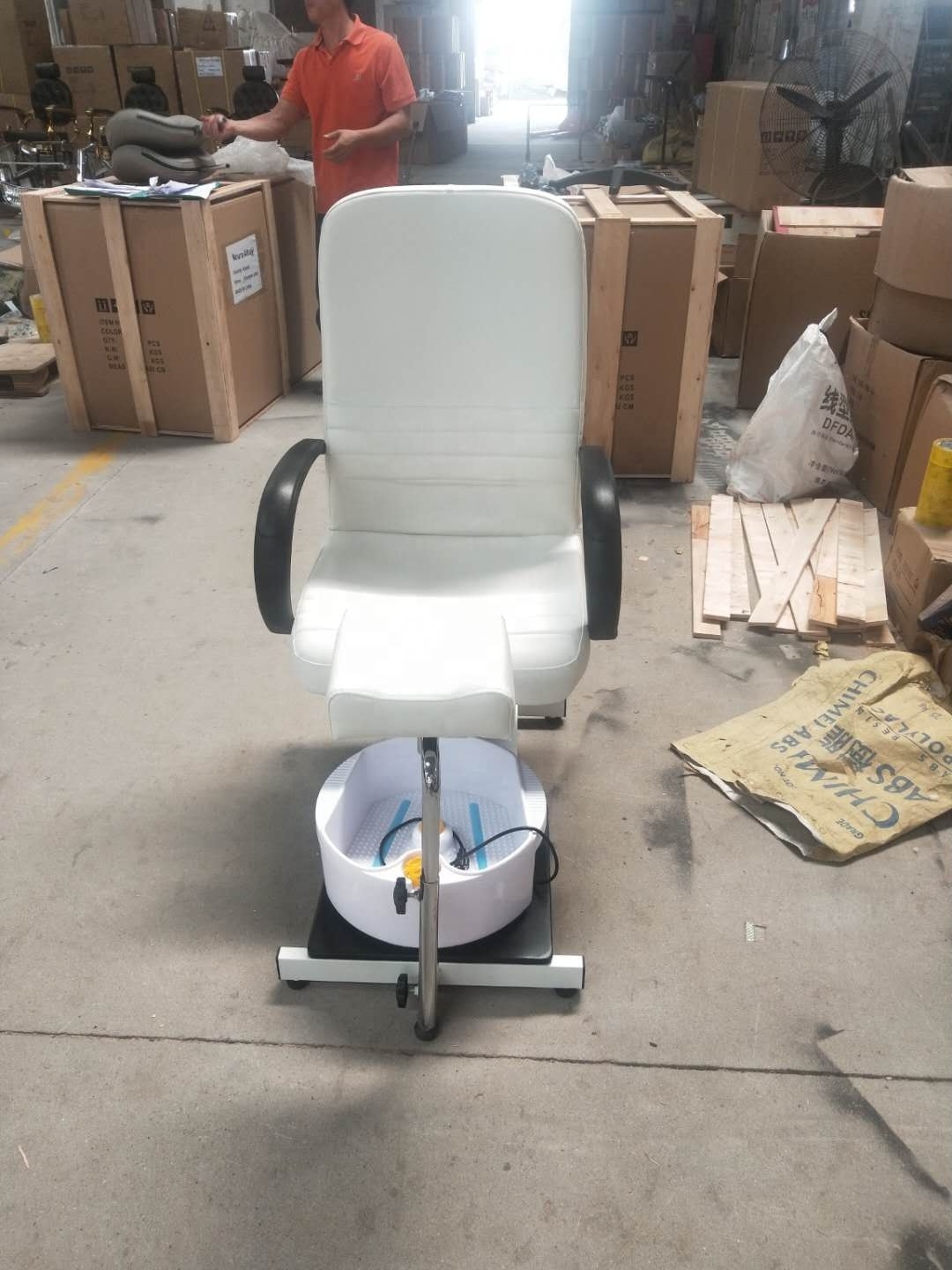 Great Foshan Factory Cheap White Pedicure Spa Chair For Sale