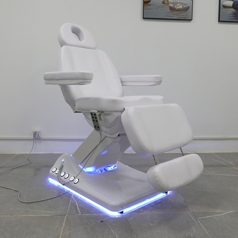 New design modern salon massage table 3 motor electric luxury body therapy spa treatment bed with foot control