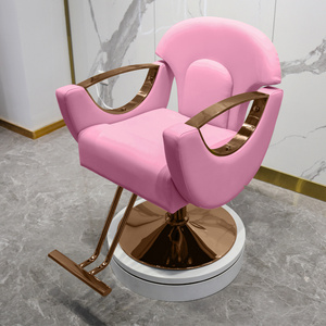 Great Foshan Factory Hot Sale Cheap Wholesale Modern Pink Hair Salon Styling Barber Chair