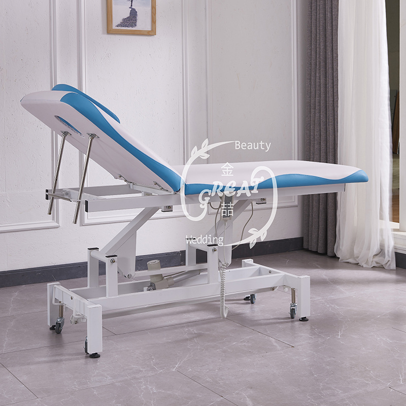 Adjustable table hydraulic facial beauty white therapy aqua machine foldable korea hydro wood massage bed