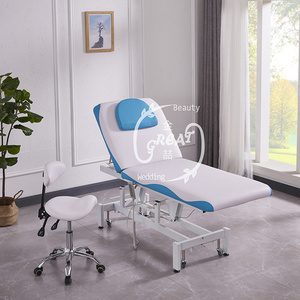 Adjustable table hydraulic facial beauty white therapy aqua machine foldable korea hydro wood massage bed