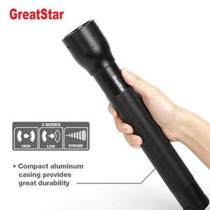 Factory direct Super Bright 3 Modes 300LM Dimmable  Zoomable 3D Aluminum LED Flashlight LED Light Torch