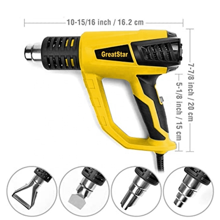 Greatstar 3 Temperature Modes 2000W High power Heat Gun for removing paint and heating or thawing purposes Heat Gun