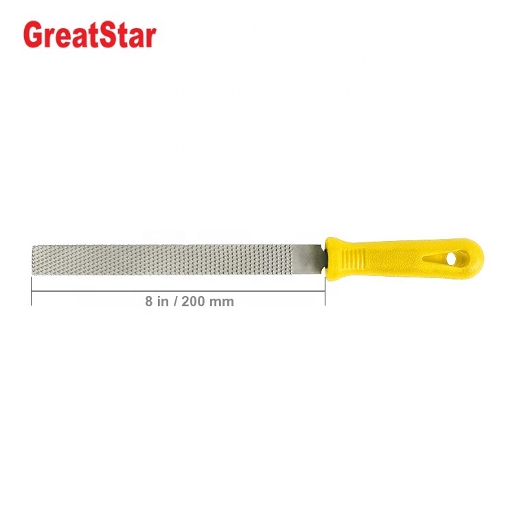 Great Star Flat Rasp File with Comfortable Grip Handle for Wood Carvers