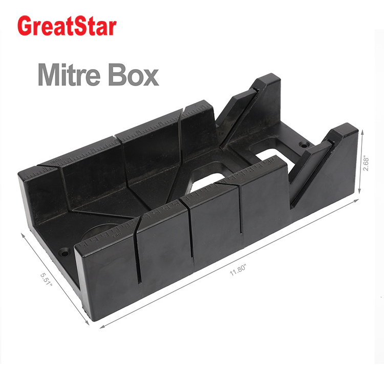 12in Durable Plastic Mitre Box With 45 and 90 Degree Cutting Angle