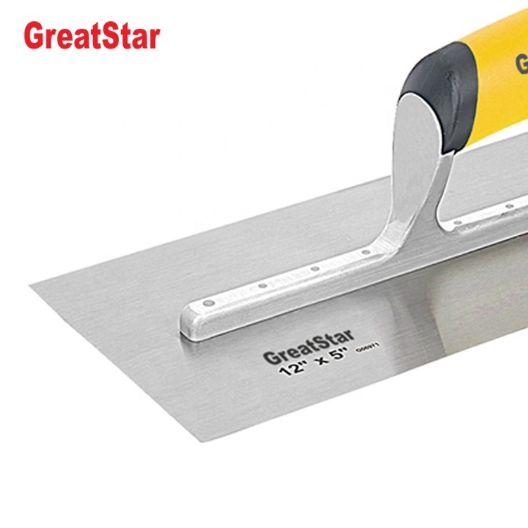 Pro Stainless Steel Plastering Trowel Finishing Trowel Concrete Plaster Trowel With Pro-Grip Handle