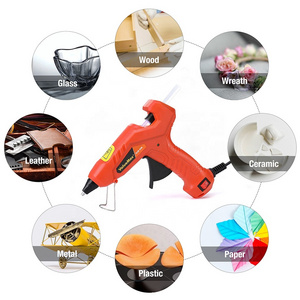 ValueMax 30W on-off switch Hot Melt Glue Gun with 20PC 7mm Glue Sticks electric heating Repair Tool DIY Craft Repair Kit