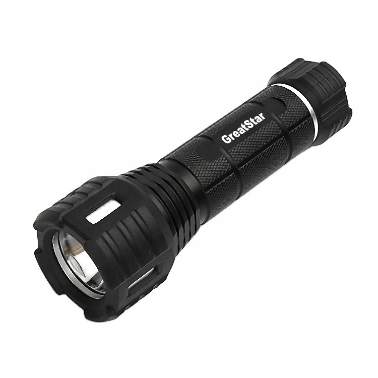 Greatstar Factory Direct sale Rubber Protection Torch Super Bright 300LM Waterproof IPX4 4AAA Aluminum LED Flashlight