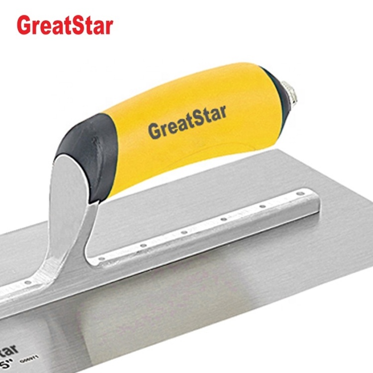 Pro Stainless Steel Plastering Trowel Finishing Trowel Concrete Plaster Trowel With Pro-Grip Handle