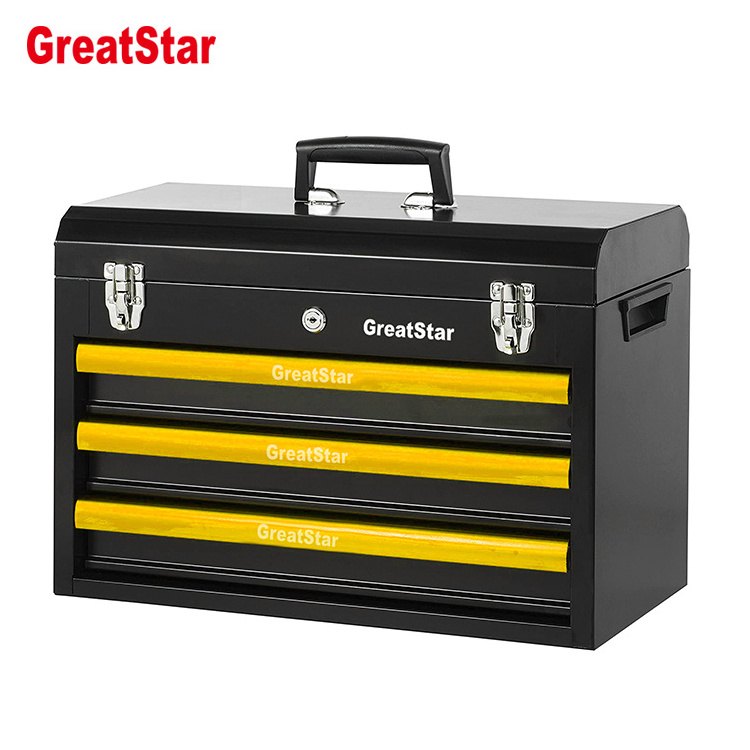 GreatStar 408 PCS Tools Set Box Mechanic with 3 Drawer Heavy Metal Box