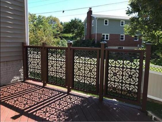 China Custom Laser Cut Aluminum Garden Fence Privacy Metal Screen Panel Outdoor Fences And Gates