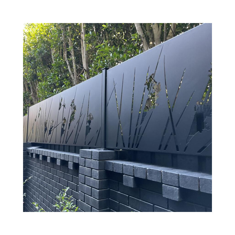 China Custom Laser Cut Aluminum Garden Fence Privacy Metal Screen Panel Outdoor Fences And Gates