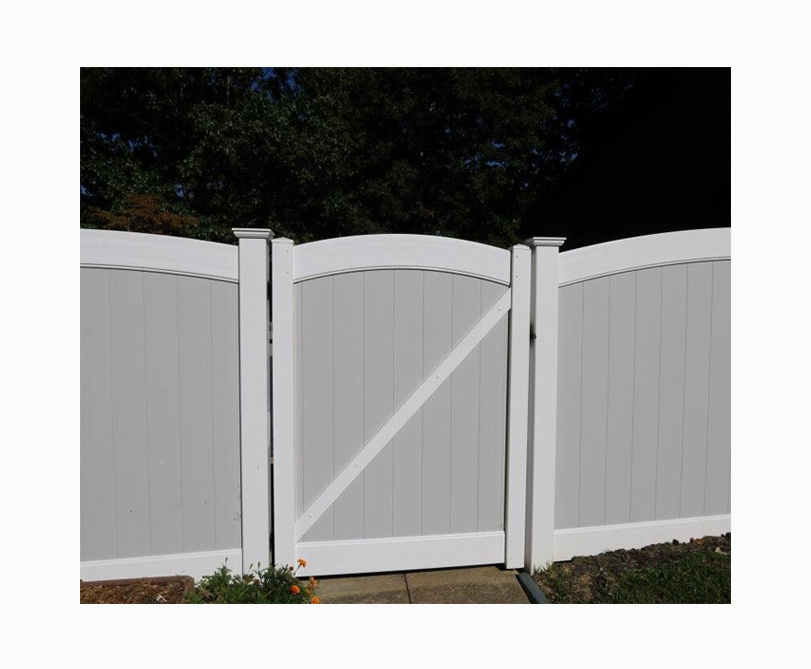 Customized Design Manufacturer White Vinyl Pvc Garden Picket Fence Gate