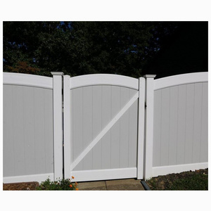 Customized Design Manufacturer White Vinyl Pvc Garden Picket Fence Gate