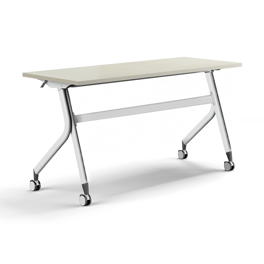 Greatway Movable Training Conference Table With Wheels Training Room Students Desk