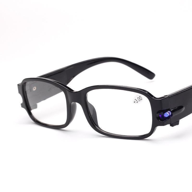 Wholesale Cheap Unisex Night Vision Glasses With Light Up Women Men LED Reading Glasses