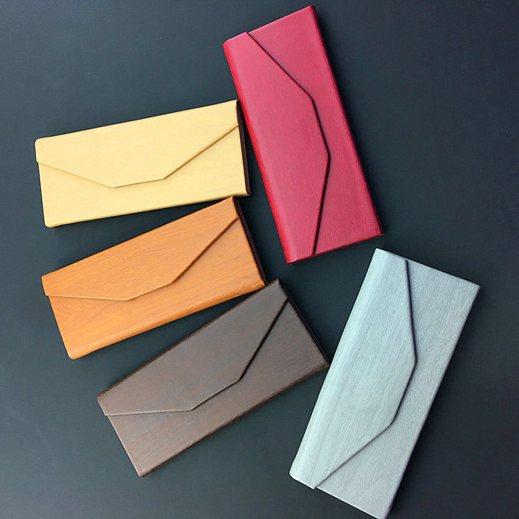 Wholesale New Portable PU Leather Case Box for Glasses Eyeglass Sunglasses Foldable Triangular Glasses Case