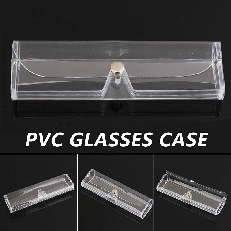 Wholesale Fashion Cheap Rectangular Clear PVC Plastic Sunglasses Box Soft Reading Glasses Case