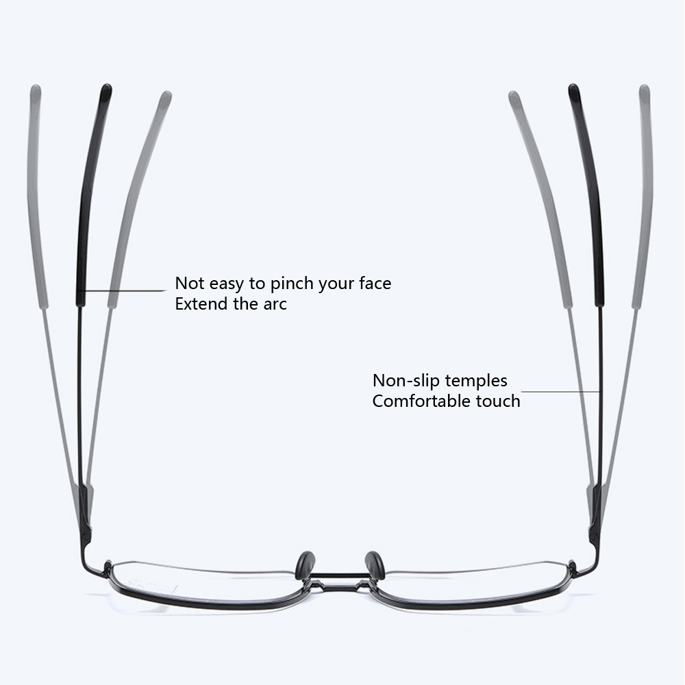 Wholesale Square Frame Intelligent Progressive Presbyopia Glasses Anti Blue Light Reading Sun Glasses