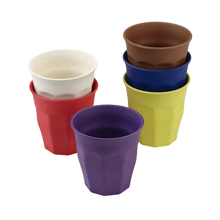 Wholesale Cheap Price 80g Octagonal Cup Eco Friendly Reusable Coffee Bamboo Mugs