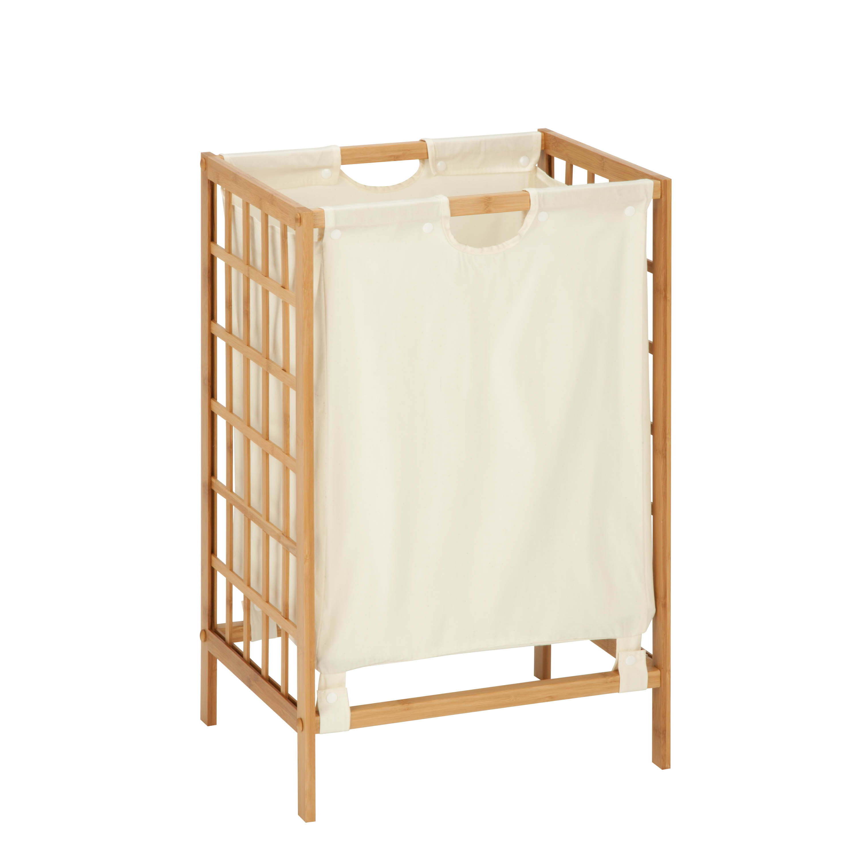 Wood Laundry Hamper Bamboo Laundry Basket with Liner Bag Storage Hamper Shelves Space Saving Laundry Room Shelves