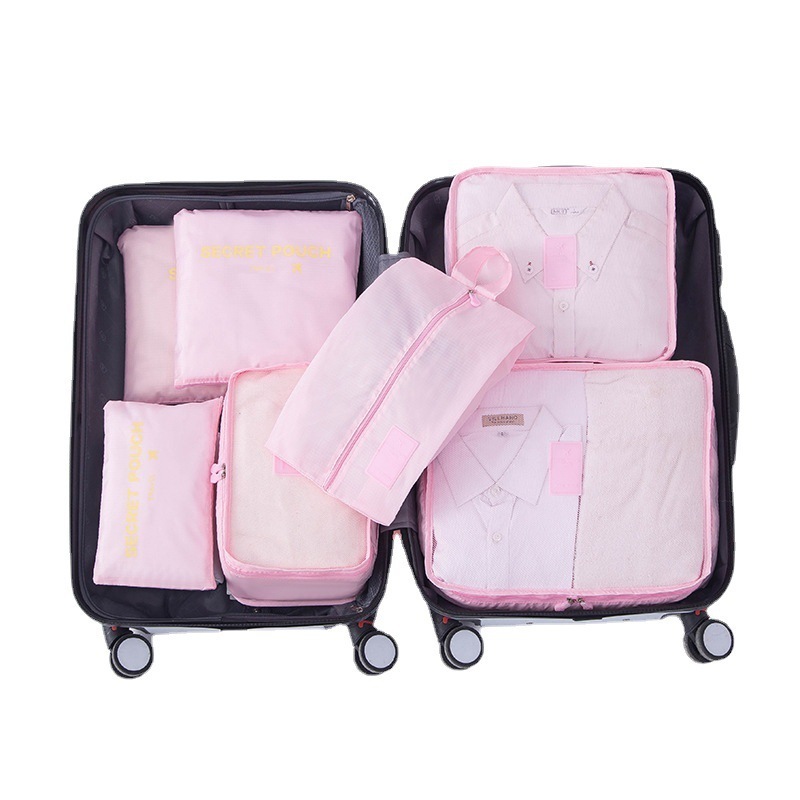 Packing Cubes Set For Travel 7 Pcs Packing Organizers Bags Set With Toiletries Bag For Luggage Suitcase