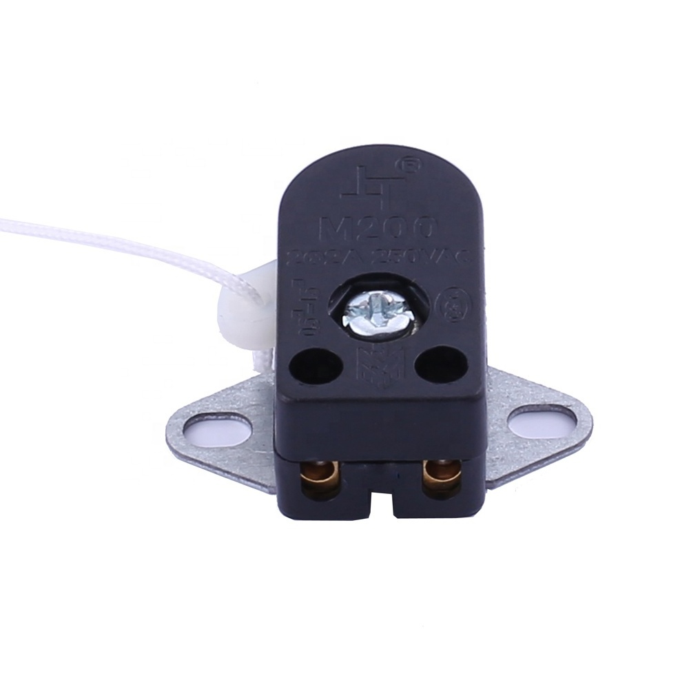 94v-2 grade M200 wall fan pull switch  pull cord switch with nylon rope