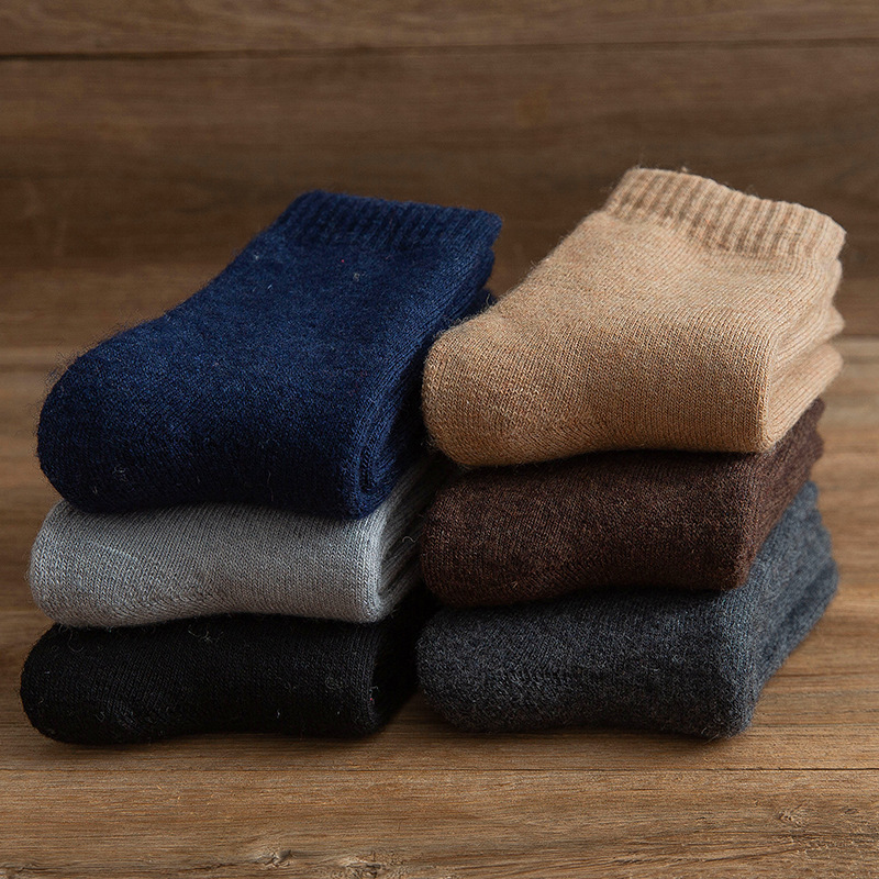 New Heavy Soft Comfortable Thermal Warm Super Full Terry Cushion Crew Thick Wool Socks For Winter