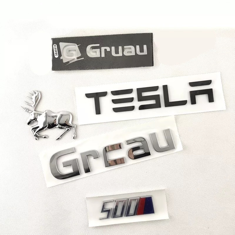 Custom Chrome ABS Plastic Car Emblem 3D Chrome Letters Car Emblem Make Your Own Auto Emblem Car Badge With AUTO Standard Tape