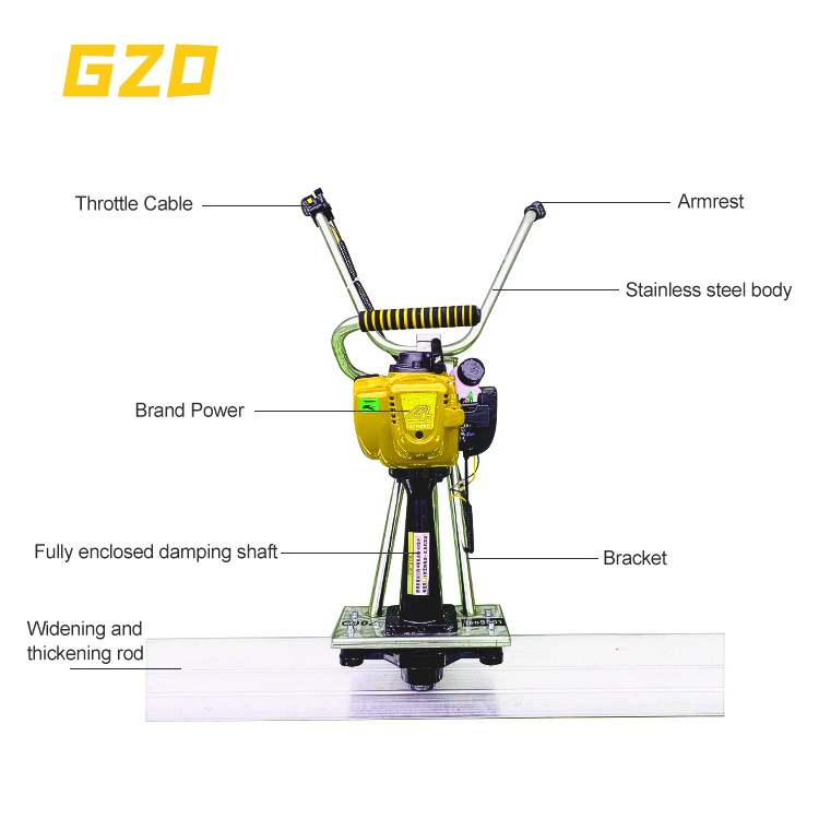 Factory High Quality Cordless Leveling Vibrator Machines Concrete Vibrating Screed