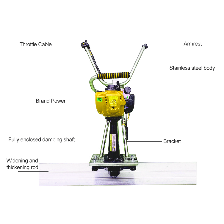 Factory Custom Laser Vibrator Leveling Machine Concrete Vibrating Screed