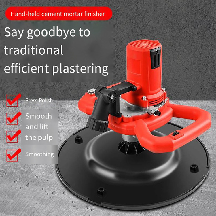 Portable Mini plastering machine 110V 220V concrete smoothing Cement Mortar Wall Plastering Machine With lamp