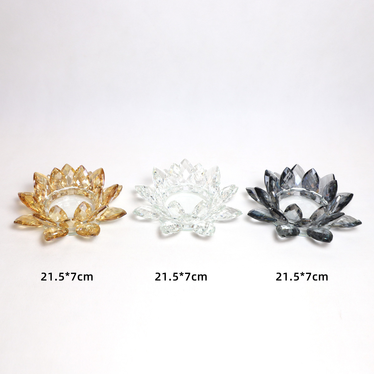 Hot Sale Lotus Flowers Tealight Candle Holders Crystal Votive Candle Holder