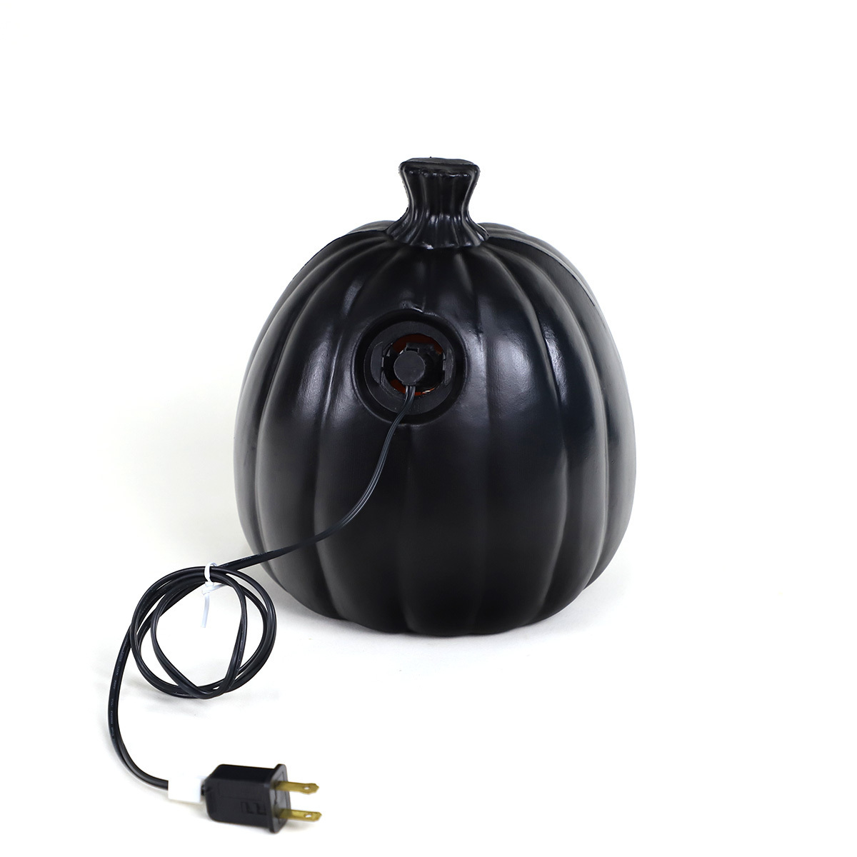 Fake artificial led light up hollow large black PU foam plastic faces carved halloween pumpkin decorating ideas 2023 for home