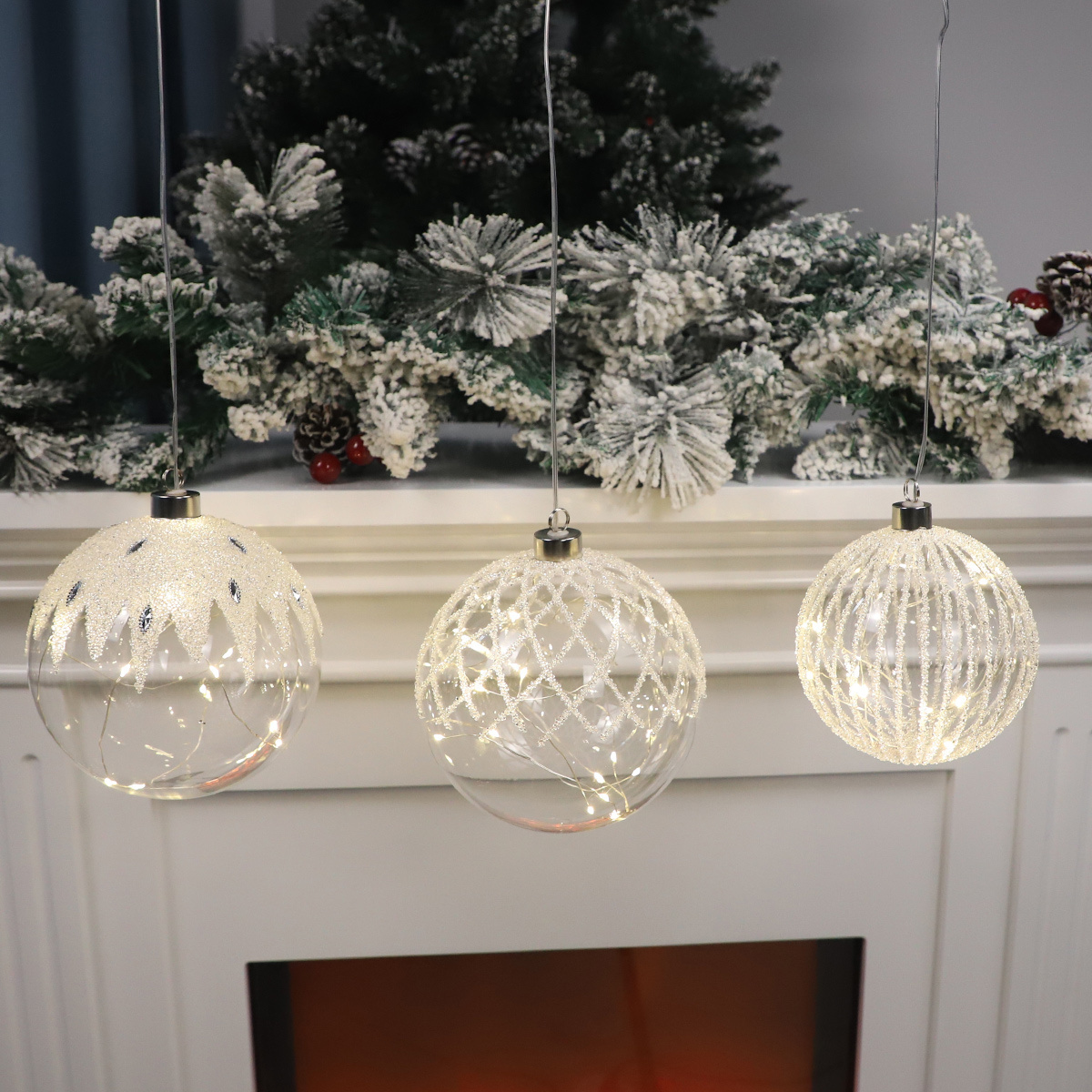 clear white glass ornaments for christmas baubles giant glass balls xmas tree glass baubles