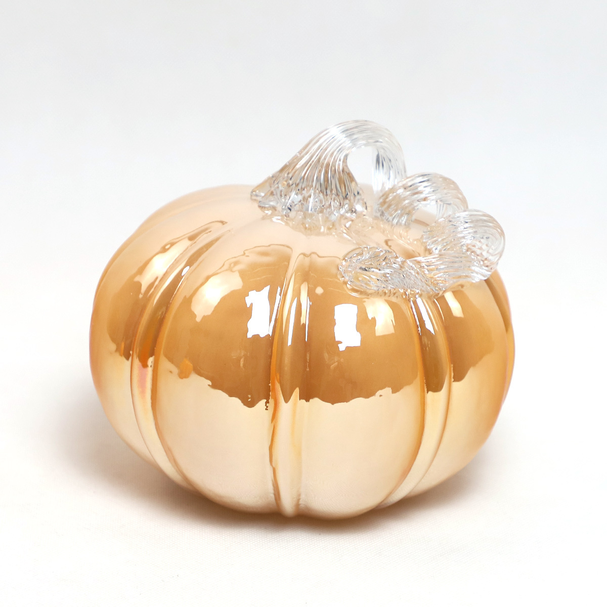 Fall Harvest Pumpkin Hand Blown Coloured Glaze Glass Lighted Thanksgiving Fall Decorations Ornaments Ideas For Home